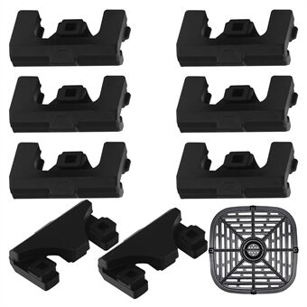 8 stuks rubberen bumpers voor de Air Fryer Tray ter bescherming van de Air Fryer Basket (FDA-gecertificeerd, BPA-vrij)