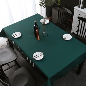 Tablecloth Waterproof Dust-Proof Table Cover for Kitchen Dinning Tabletop Decoration, Size: 78.7\'\' x 55.1\'\'