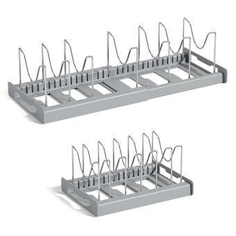 Uittrekbaar Verstelbaar Keuken Opbergrek Pannendeksel Bord Pan Opberghouder