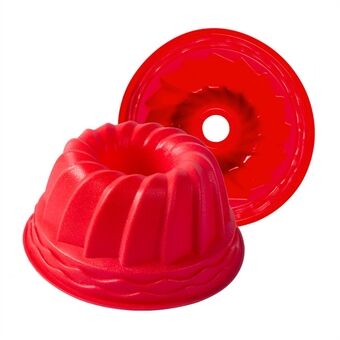 3D Spiraalvormige Bundt Cakevorm met Golfrand Zelfgemaakte Brood Siliconen Bakvorm (Geen FDA)