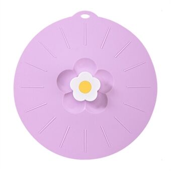 20*20cm Schattige Bloem Silicone Vershoud Deksel Keuken Ronde Kom Deksel (Geen FDA Certificaat, BPA-vrij)