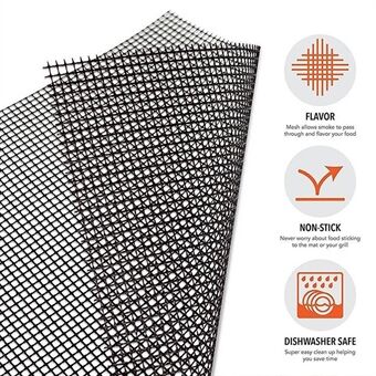 BBQ grillmat Non-stick Mesh Heavy Duty recyclebaar Vaatwasmachinebestendig Mesh Fireproof Tops Pad