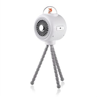 Leuke Konijn Stille Kinderwagen Ventilator Flexibel Statief Clip-on Koelventilator Handheld Luchtkoeler voor Binnen Outdoor (Geen Roterende)