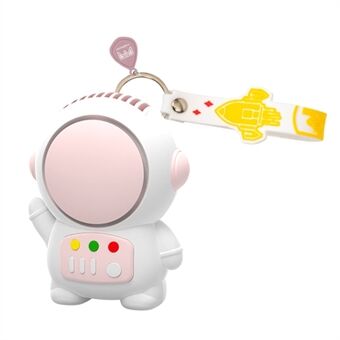 MLS6052 Astronaut Vorm Kleine Ventilator Twee Versnellingen Geen Blad Spaceman Draagbare Handheld Ventilator met Sleutelhanger