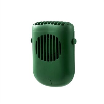 F858 Draagbare hangende nekventilator USB Mini elektrische koelventilator Tailleklem Luchtkoeler voor Outdoor thuis