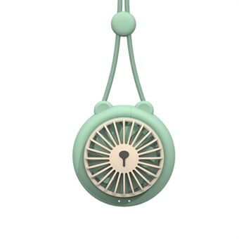 Leuke Leeuw Cartoon Koelventilator Draagbare Mini Ventilator Luchtkoeler met Schouderriem voor Camping Wandelen Vissen