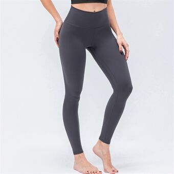 02332 Dames dubbelzijdige geborstelde Hip met hoge taille Stretch fitnesslegging met verborgen zak