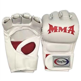 NUOCHEN 1 paar bokshandschoenen Halve vinger trainingshandschoenen Kickboksen Sparring MMA-handschoenen