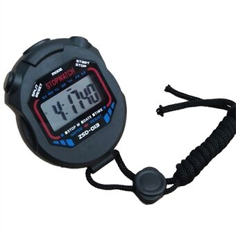 Handheld Digitale Stopwatch Timer Zwemmen Hardlopen Sport Chronograaf Counter - Zwart