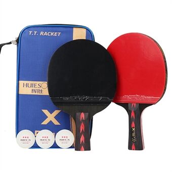 HUIESON 5-sterren tafeltennisbat Tafeltennisracketspelerset voor binnen- en Outdoor Games - Handdrukgreep / penhoudstijl