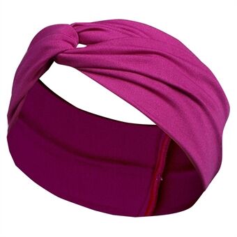 FD002 Effen Kleur Sport Yoga Running Vrouwen Hoofdband Zweetabsorberende Doek Cross Haarband