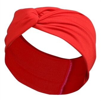 FD002 Effen Kleur Sport Yoga Running Vrouwen Hoofdband Zweetabsorberende Doek Cross Haarband