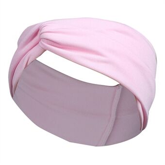 FD002 Effen Kleur Sport Yoga Running Vrouwen Hoofdband Zweetabsorberende Doek Cross Haarband