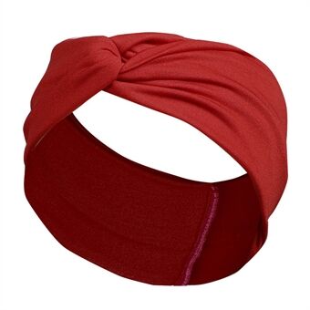 FD002 Effen Kleur Sport Yoga Running Vrouwen Hoofdband Zweetabsorberende Doek Cross Haarband