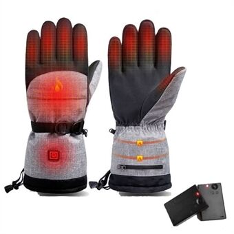 1 paar Winter Waterdichte Verwarming Handwarmer Touchscreen Elektrische Thermische Handschoenen voor Snowboard Fietsen Ski (met Accubak)