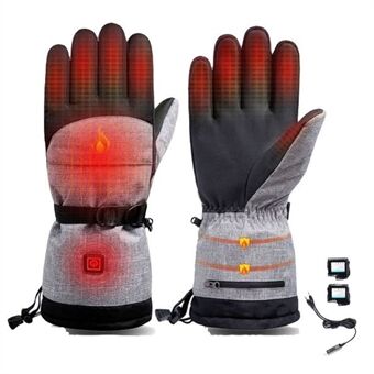 1 paar Touchscreen Elektrische Thermische Handschoenen Winter Waterdichte Verwarming Handwarmer voor Snowboard Fietsen Ski (met Batterij)