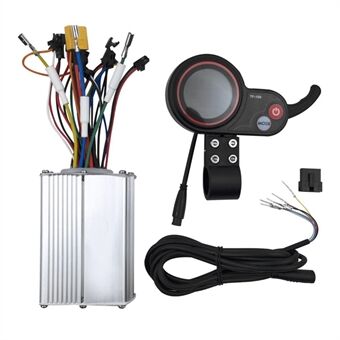 Elektrische Scooter Motor Controller 48V 20A Aluminium E-Bike Borstelloze Motor Controller Met Waterdicht Lcd-scherm Bedieningspaneel