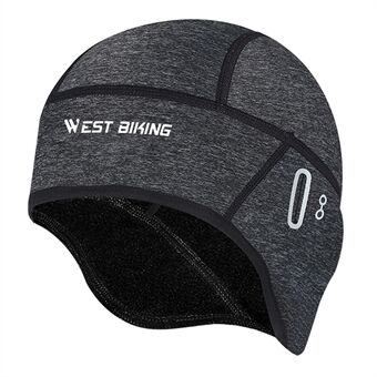 WEST BIKING YP0201348 Winter Oorbeschermers MTB Fiets Cap Winddicht Fleece Helmvoering met Brilgaten