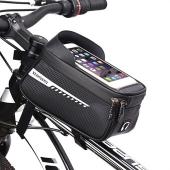 RZAHUAHU Waterdichte Fiets Telefoon Tas Fiets Frame Tas Bovenbuis Touchscreen Fiets Telefoon Case voor Mobiele Telefoon Onder 6.5 Inch