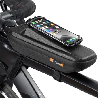 WEST BIKING YP0707263 Fiets EVA Fiets Waterdicht voorframe Top Tube Case voor stuurtas met telefoonhouder