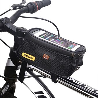 Fiets Voorbuis Ademend Mesh Luidsprekerhoes Fiets Fietsen 7-inch Telefoon Touchscreen Opbergtas