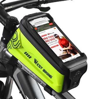 WEST BIKING YP0707275 2.5L Fiets Bovenbuis Tas Voorbalk Touchscreen Telefoonhouder Opbergtas