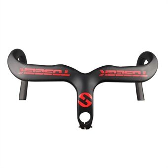 TOSEEK 120x420 mm Full Carbon Fiber Geïntegreerde Fiets Road Drop Bar Gebogen stuur Fiets onderdeel: