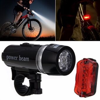 Mountainbike 5- Lampe zwart + vlinder achterlichtset