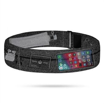 Elastische Sport Pouch Belt Fitness Jogging Running Heuptasje 7,2\'\' Mobiele Telefoon Houder, Maat: S