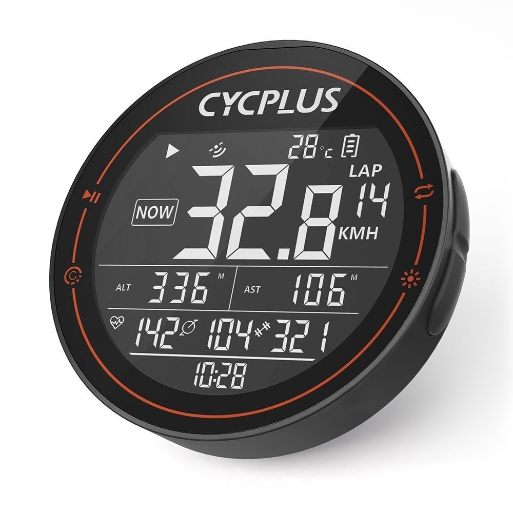 CYCPLUS draadloze MTB Waterdichte GPS Snelheidsmeter BT ANT + fietscomputer met cadanssensor hartslagmeter