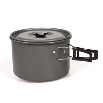 HALIN Aluminium Camping Cookware Outdoor Picknick Kookpot Theepot voor het koken van voedsel (BPA-vrij, geen FDA-gecertificeerd), Maat: L