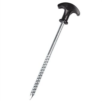 LUCKSTONE DD-JS001-TX Frozen Grond Winddicht Tent Peg T-Vorm Spiraalschroef Outdoor Camping Tool