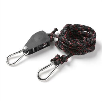 AOTU Verstelbare Lanyard voor Tent Fan Plant Lamp Touw Ratchet Hanger Hijs Katrol Haak Camping Gesp