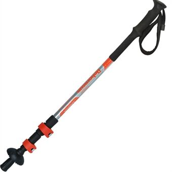 REBORNSUN Externe Lock Carbon Trekking Pole Rekbaar Ultralichte 3-Sectie Wandelstok Draagbare Wandelstok met Polsband