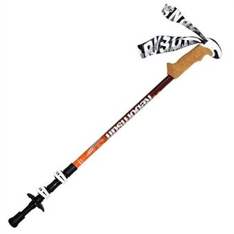 REBORNSUN 62-135CM Outdoor Wandelstok Backpacken Camping 3-Sectie Koolstofvezel Trekking Pole