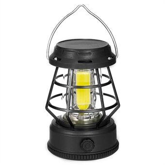 Retro draagbare campinglamp traploos dimbare tentlantaarn hanglamp, op Solar energie