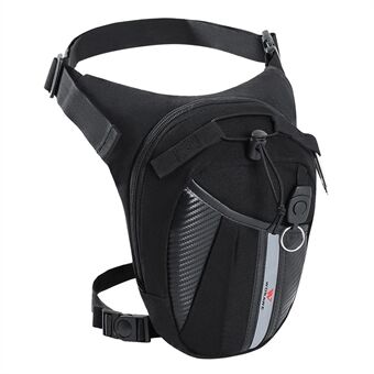 WOSAWE MB10 Stor Capaciteit Oxford Stof Motorfiets Fanny Pack Reflecterende Fiets Been Heuptas