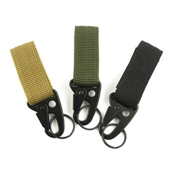 AOTU Tactical Ribbon Buckle Sleutelhanger Karabijnhaak Nylon Belt Gear Keeper - Willekeurige Kleur