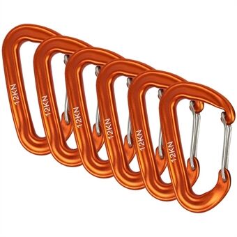 6 PCS Carabiner 12KN Heavy Duty Carabiner Clips for Hammocks Camping Hiking Backpacking