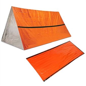 Emergency Survival Life Poncho Waterdichte kampeeruitrusting Outdoor Herbruikbare thermische poncho-regenjas met slaapzak