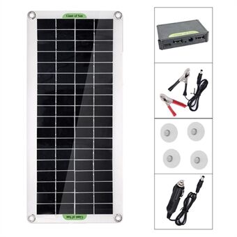 30W draagbare Solar Polykristallijne Solar -laadregelaar voor auto Marine Boot Outdoor Camping