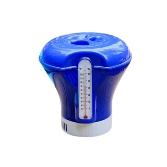 Float Cup Pool Spa Chloor Tablet Float Dispenser Drijft met ingebouwde F / C Display Thermometer