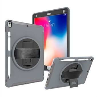 360 ° draaibare standaard PC + TPU hybride tablethoes met draagriem voor iPad Pro 10,5-inch (2017)