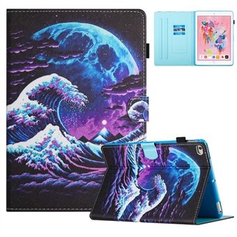 Voor iPad Air (2013) / Air 2 / iPad 9.7-inch (2017)(2018) Hoesje met Patroon Bedrukt Leer en Stand Tablet Cover.