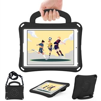 Voor iPad Air (2013) / Air 2 / iPad 9.7-inch (2017) / (2018) Voetbalpatroon Hoesje EVA beschermende handgreep Tablet Cover