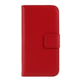 Genuine Split Leather Magnetic Credit Card Wallet Style Folio Stand Case for iPhone 5 / iPhone 5S / iPhone SE 2013