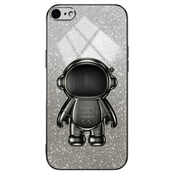 Voor iPhone 6 4,7 inch / 6s 4,7 inch / 7 4,7 inch / 8 4,7 inch / SE (2022) / SE (2020) hoesje met glitterpoeder astronaut PC+TPU beschermende cover