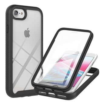 Volledig dekkende pc + TPU hybride telefoonbeschermingshoes met PET-screenprotector voor iPhone 7 4,7 inch / 8 4,7 inch / SE (2e generatie)