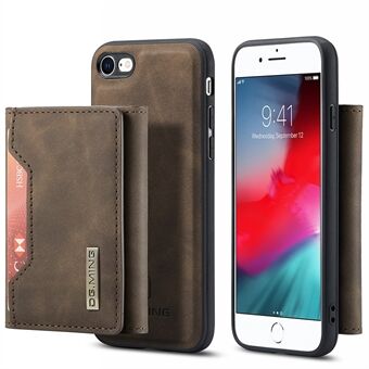 DG.MING M2-serie Multifunctionele magnetische afneembare portemonnee Kickstand Flip Hybrid Case Cover voor iPhone 7 / iPhone 8 / iPhone SE 2020/2022