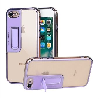 Schokbestendig frame met elektrocoating Doorzichtige TPU-schokbestendige telefoonhoes voor iPhone 7/8 / SE (2e generatie) 4,7 inch